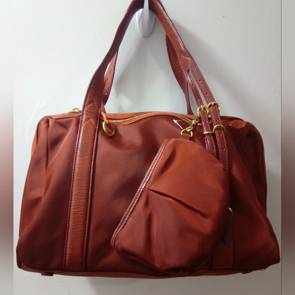MZ Wallace 3 Compartments Women's Satchel Bag w/ Wallet Zipper Closure